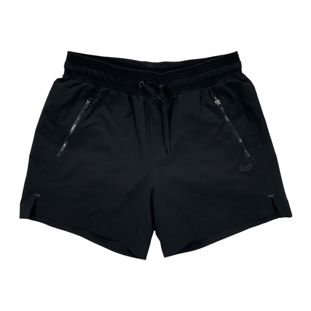 Korsa Shorts Womens Size M Black Challenge 5 Running Athletic Zip Pockets